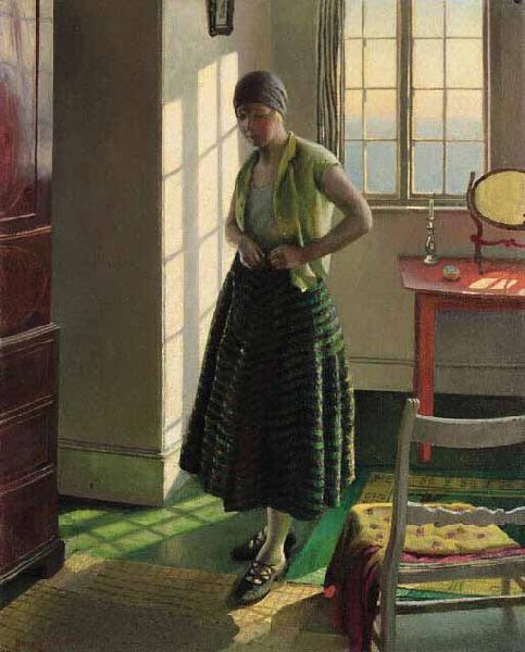 Harold Herbert Gertrude in an Interior